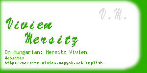 vivien mersitz business card